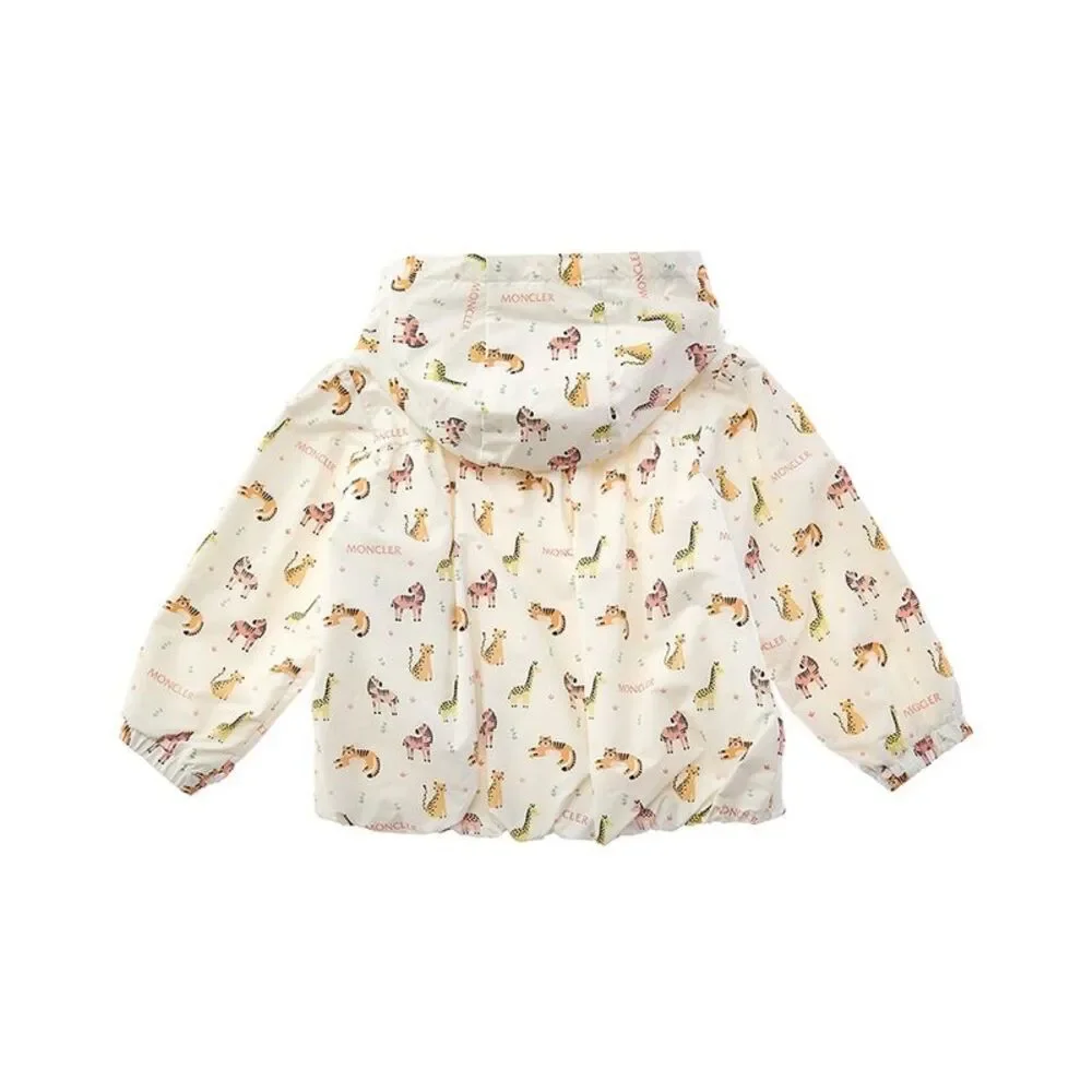 Moncler Girls Guniz Jacket, White